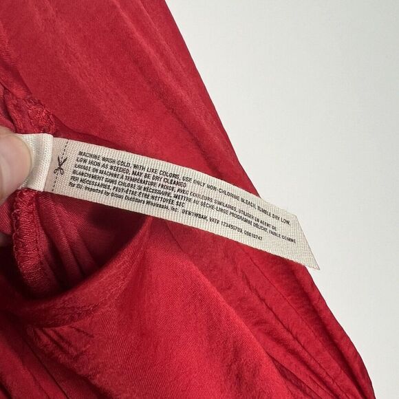 Free People Women's Bodysuit Size Small Red Spaghetti Strap Lace - Picture 9 of 16